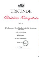 Fachausbildung Orthosen Urkunde Fachausbildung Orthosen